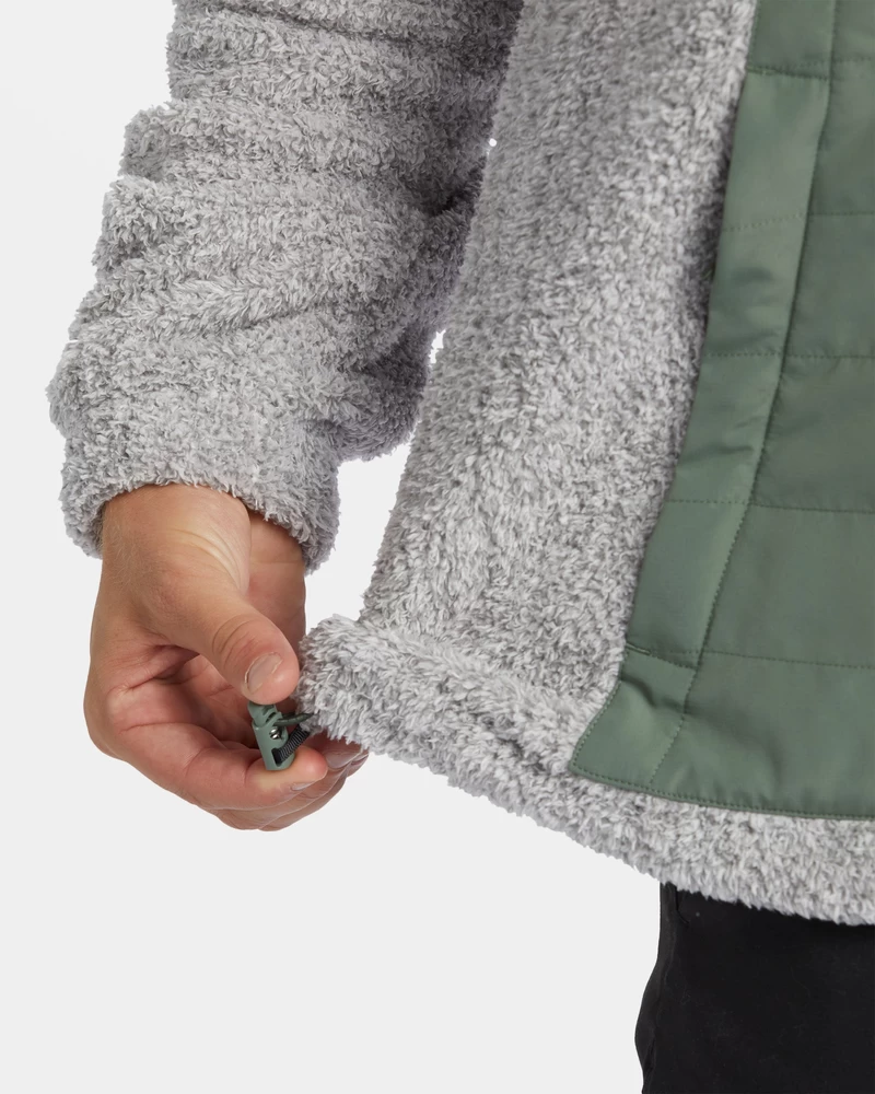 Billabong Badger Half Zip Hoodie - Grey Heather