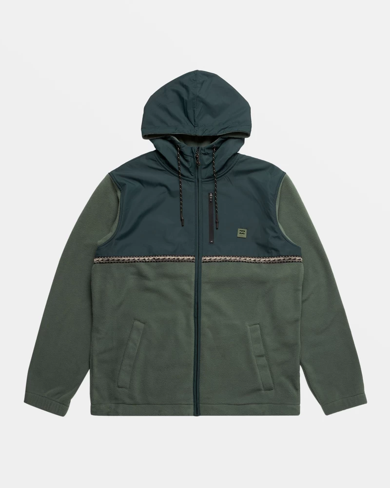 Billabong Boundary Lite Zip-Up Hoodie - Forest Green