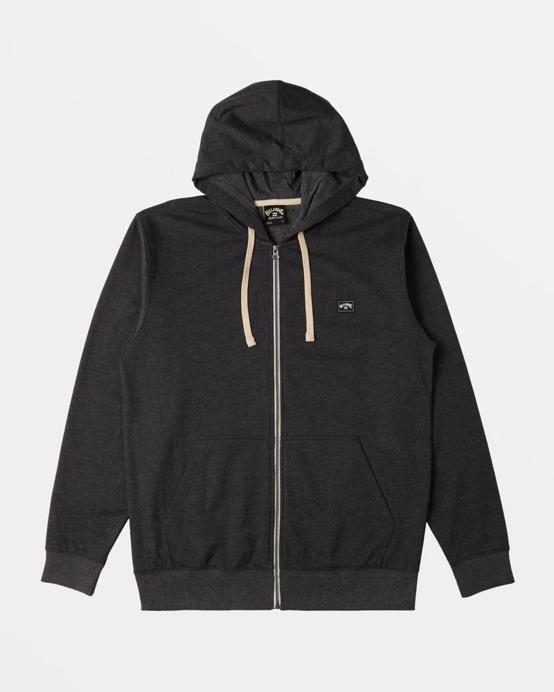 Billabong All Day Zip-Up Hoodie - Black Heather