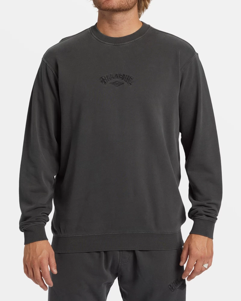 Billabong Wave Skalbtas Crewneck Megztinis - Varnas