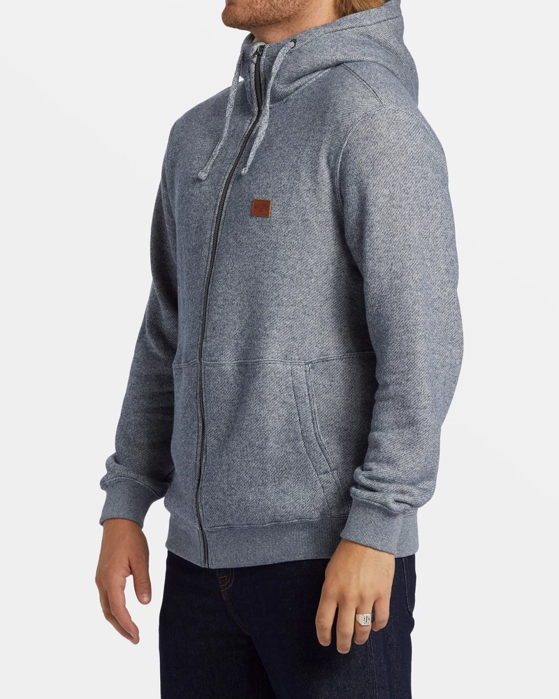 Billabong Hudson Zip-Up Hoodie - Dusty Navy Heather