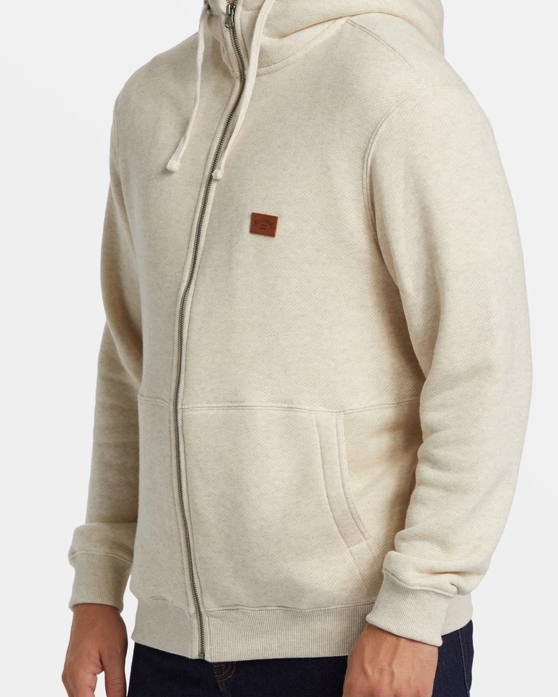 Billabong Hudson Zip-Up Hoodie - Oatmeal Heather