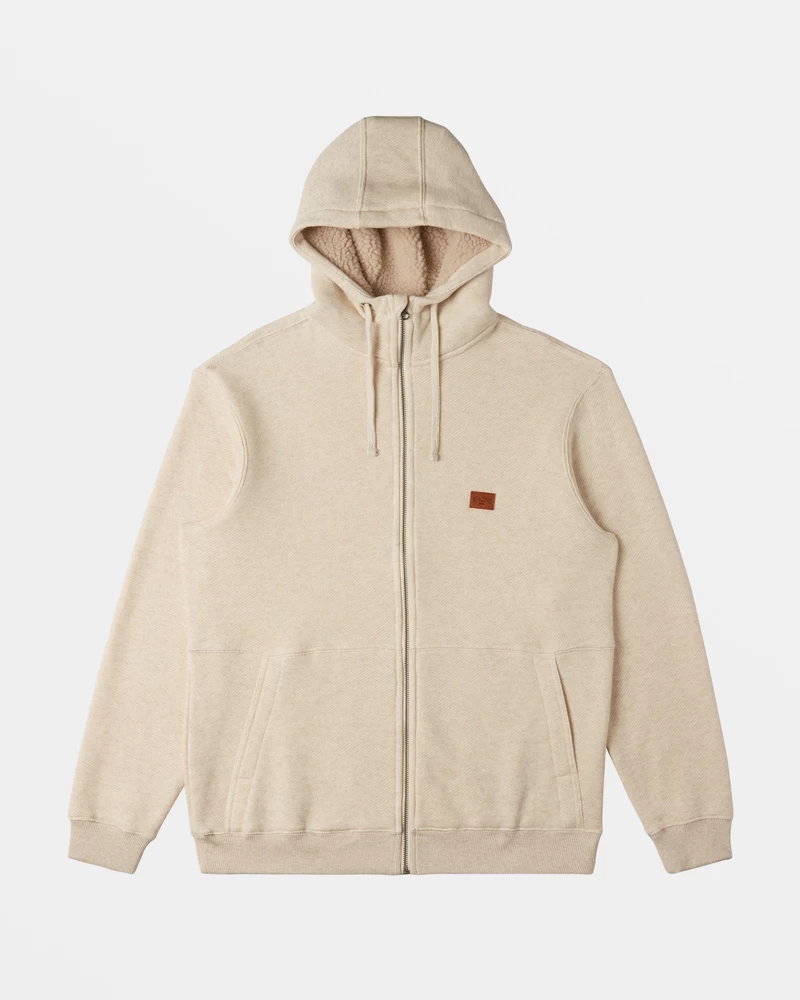 Billabong Hudson Zip-Up Hoodie - Oatmeal Heather