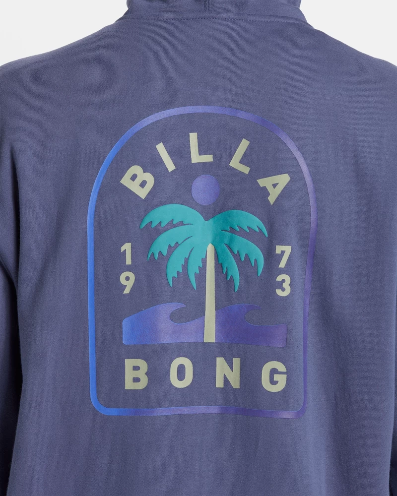 Billabong Short Sands Zip-Up Hoodie - Washed Royal
