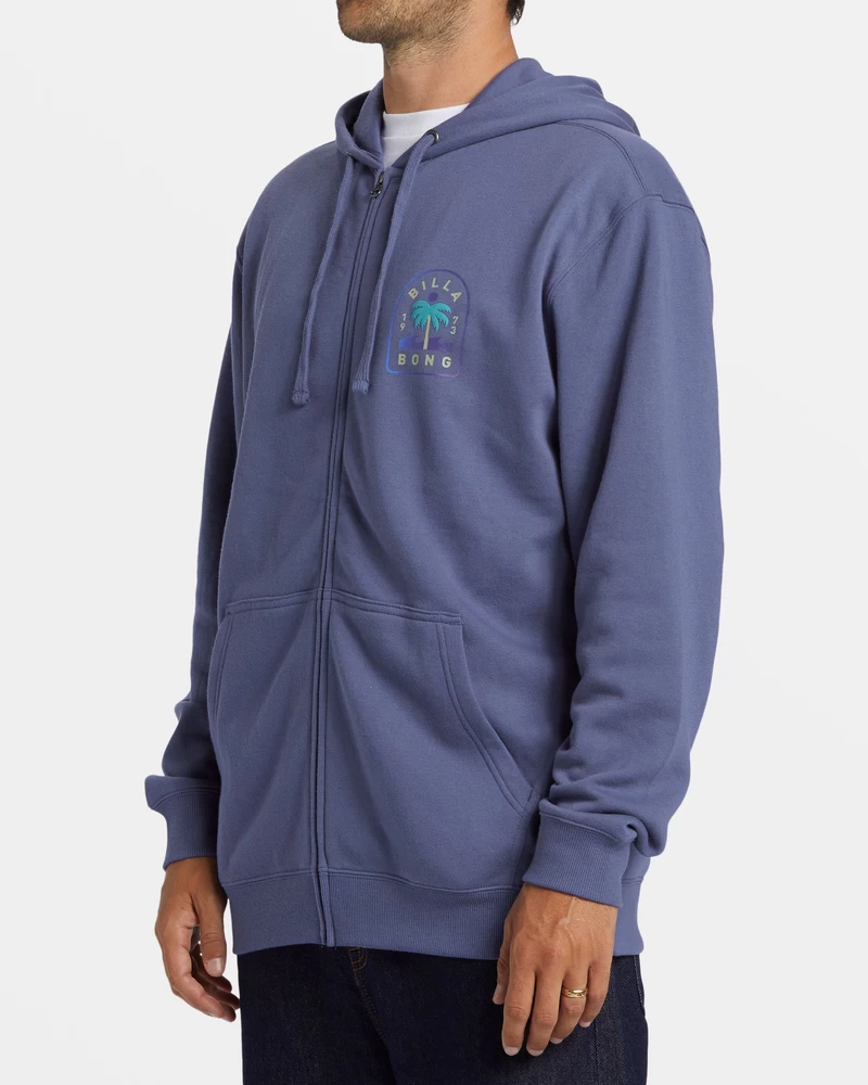 Billabong Short Sands Zip-Up Hoodie - Washed Royal