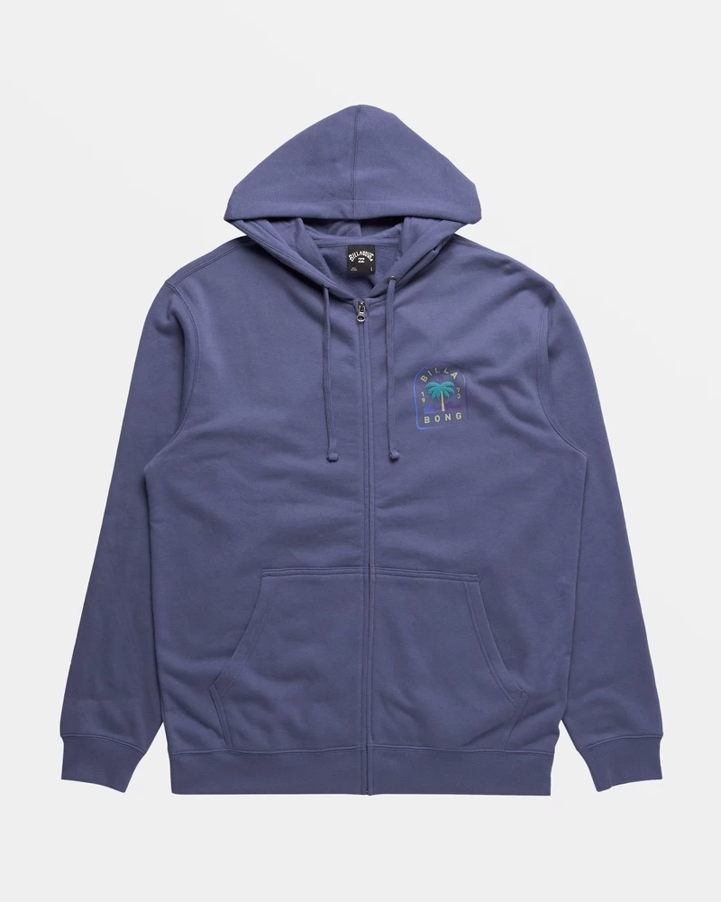 Billabong Short Sands Zip-Up Hoodie - Washed Royal