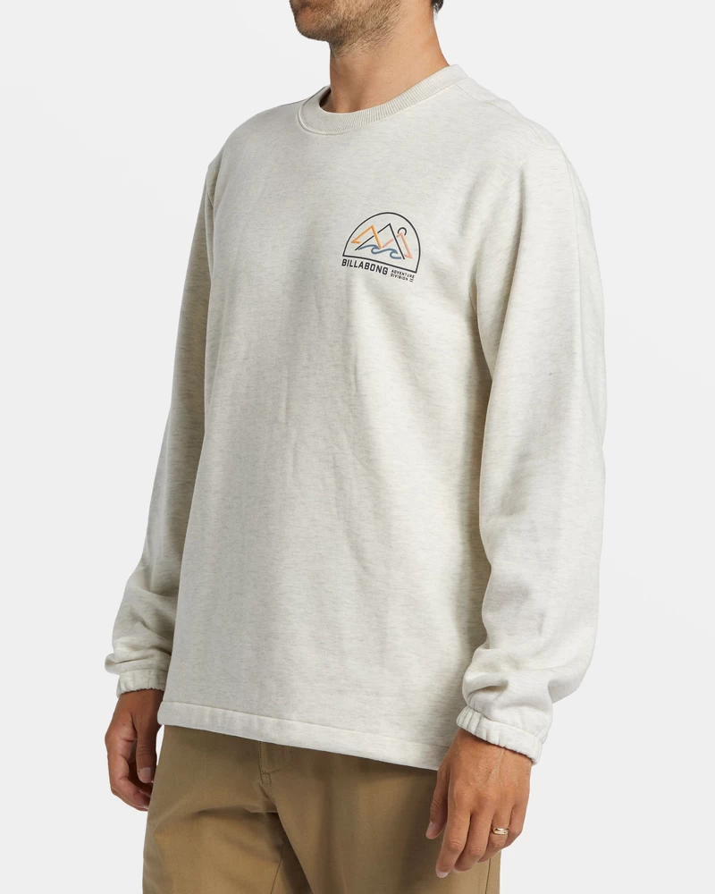 Billabong Compass Crewneck Sweatshirt - Oatmeal Heather