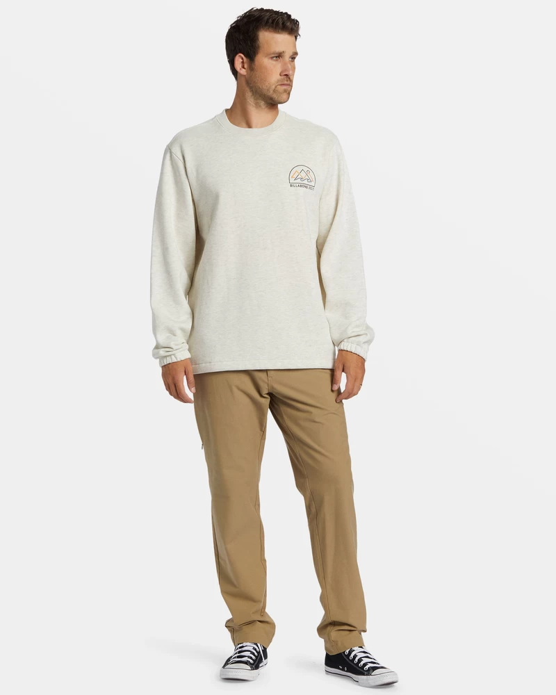 Billabong Compass Crewneck Sweatshirt - Oatmeal Heather