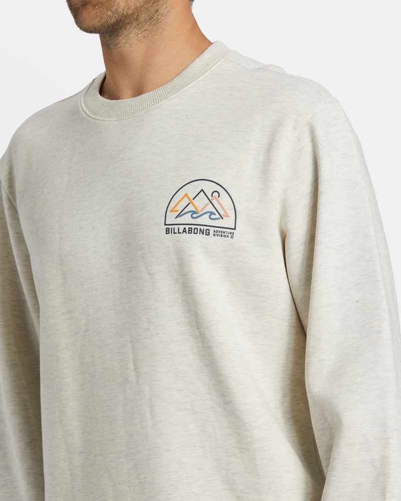 Billabong Compass Crewneck Sweatshirt - Oatmeal Heather