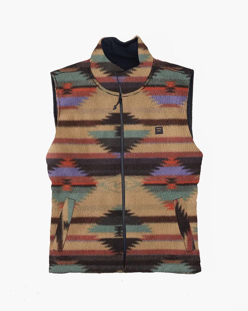Gilet Reversibile Con Cerniera Intera Billabong A/div Trail - Blu Scuro