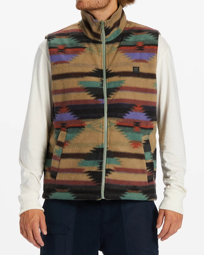 Gilet Reversibile Con Cerniera Intera Billabong A/div Trail - Blu Scuro