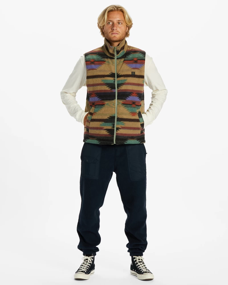 Gilet Reversibile Con Cerniera Intera Billabong A/div Trail - Blu Scuro