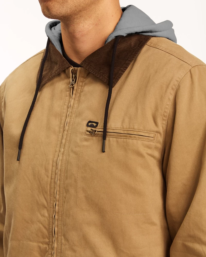 Billabong Barlow Hooded Jacket - Clay