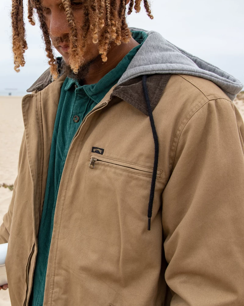 Billabong Barlow Hooded Jacket - Clay