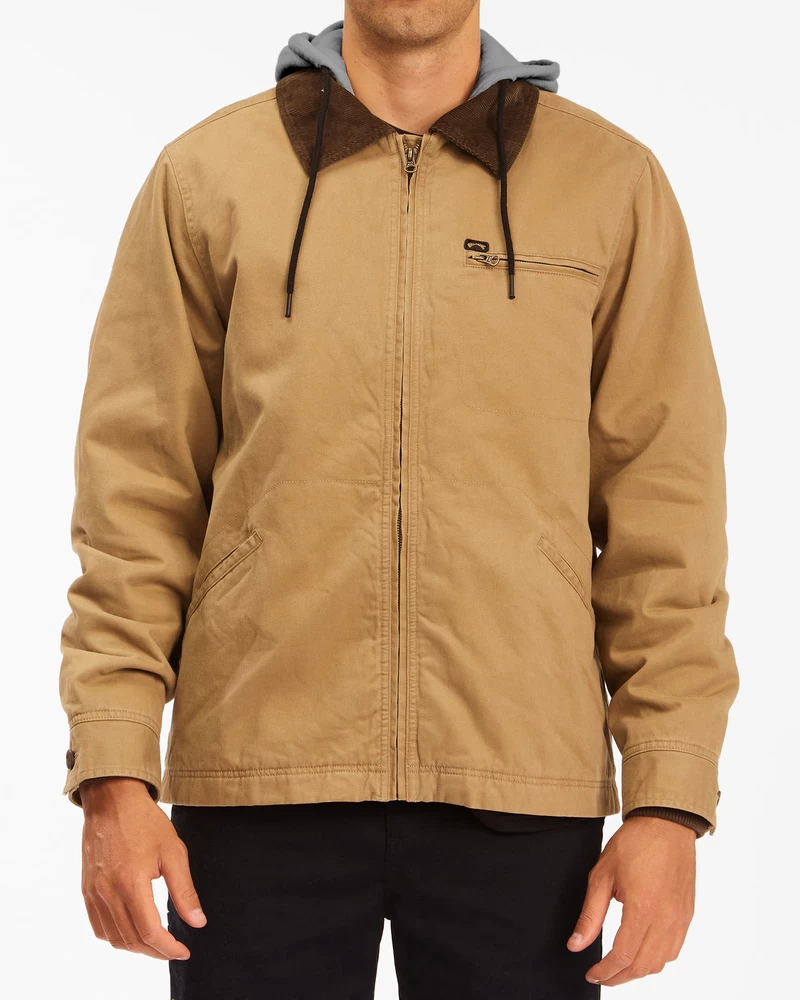 Billabong Barlow Hooded Jacket - Clay