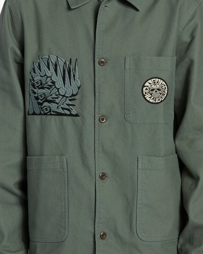 Billabong Gelgiti Tersine çeviren Iş Kıyafeti Ceketi - Fazlalık