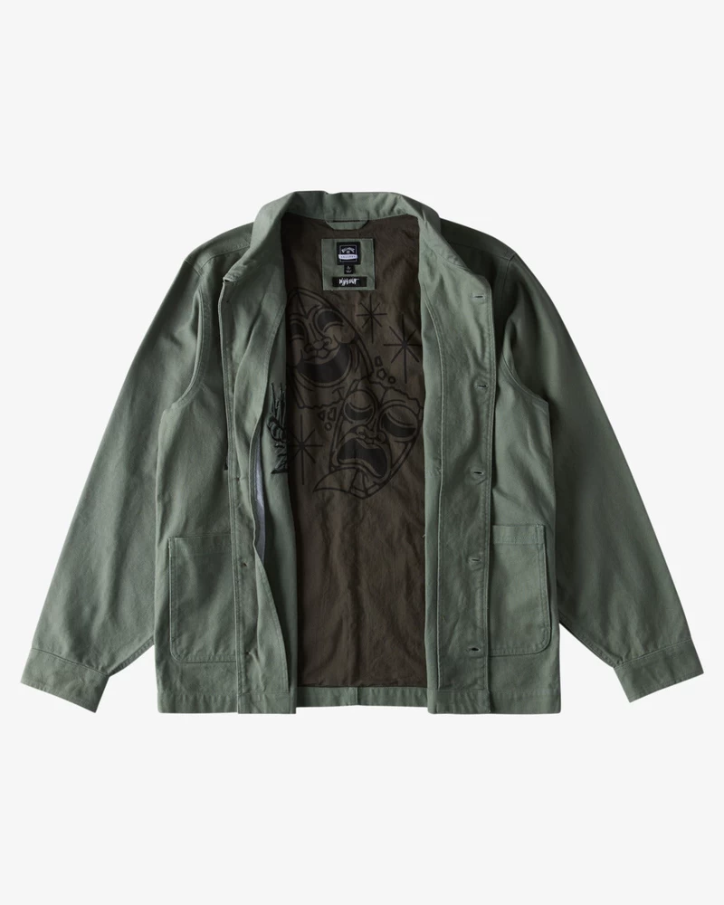 Billabong Gelgiti Tersine çeviren Iş Kıyafeti Ceketi - Fazlalık