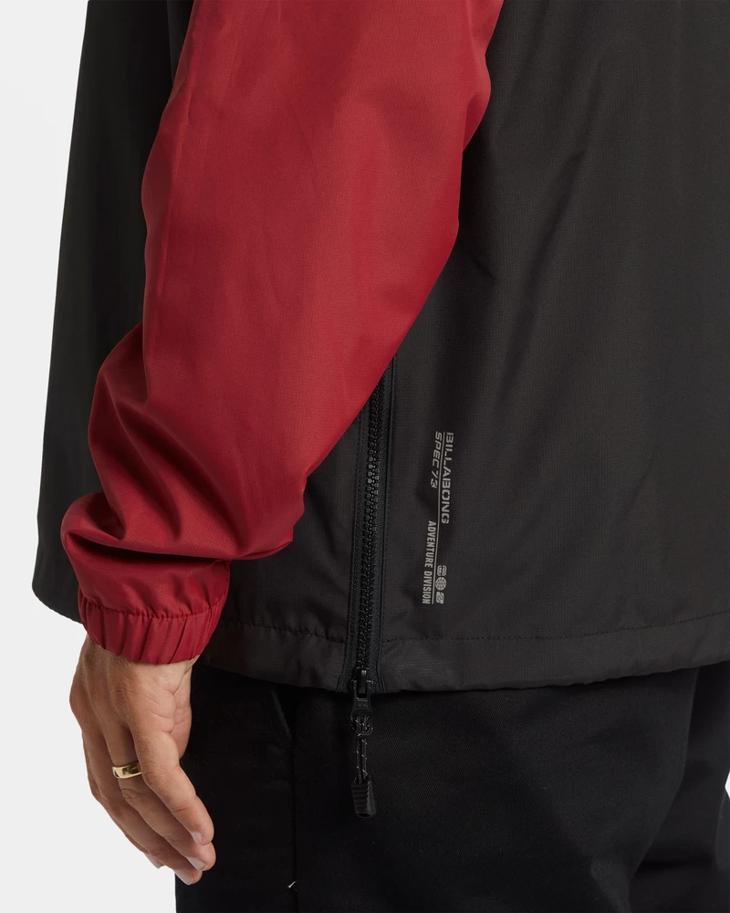 Billabong Spec 73 Windswell Half-Zip Windbreaker - Dusty Red
