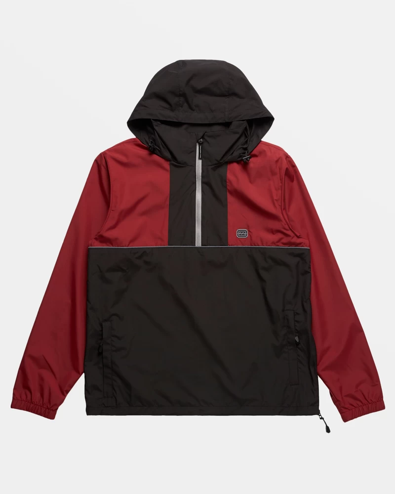 Billabong Spec 73 Windswell Half-Zip Windbreaker - Dusty Red