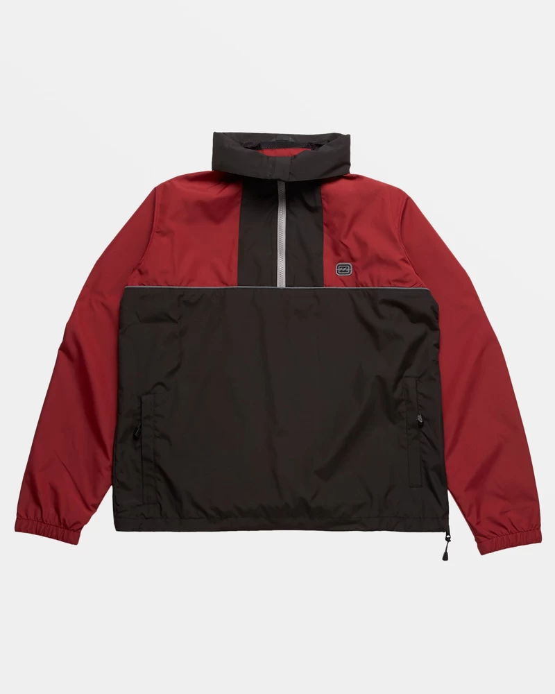 Billabong Spec 73 Windswell Half-Zip Windbreaker - Dusty Red
