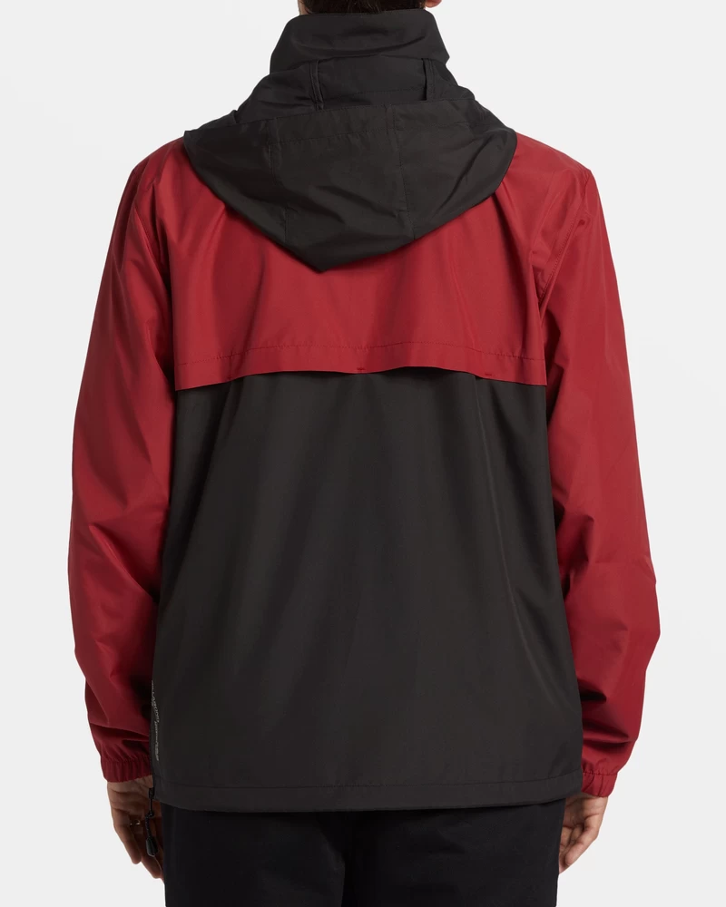 Billabong Spec 73 Windswell Half-Zip Windbreaker - Dusty Red