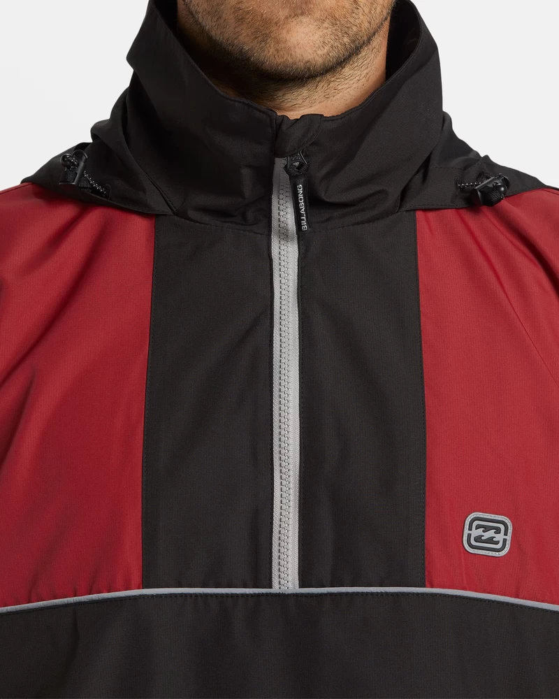 Billabong Spec 73 Windswell Half-Zip Windbreaker - Dusty Red