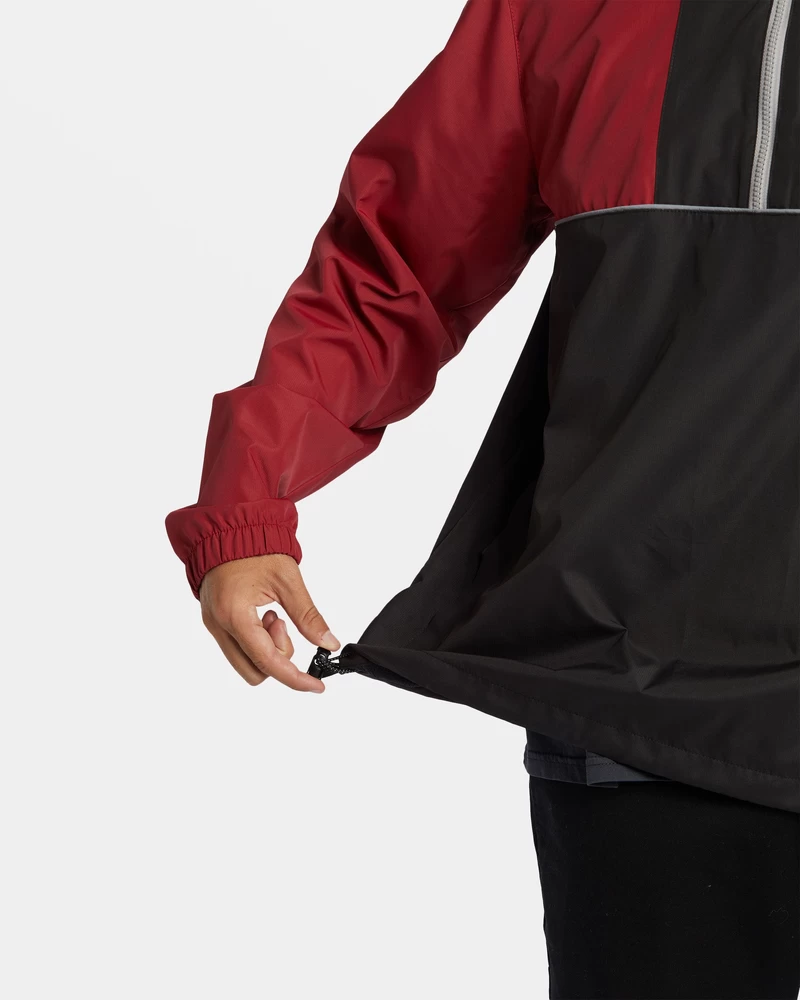 Billabong Spec 73 Windswell Half-Zip Windbreaker - Dusty Red