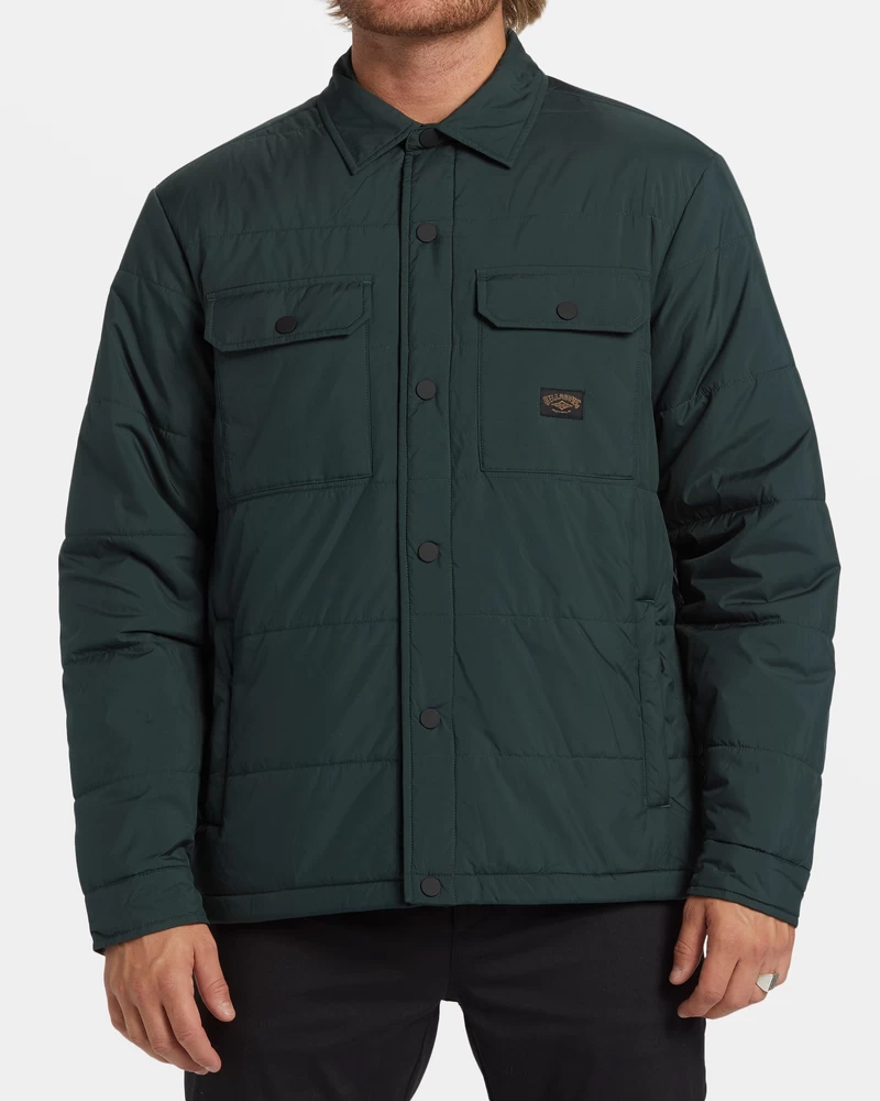Billabong Montana Buttoned Jacket - Forest Green