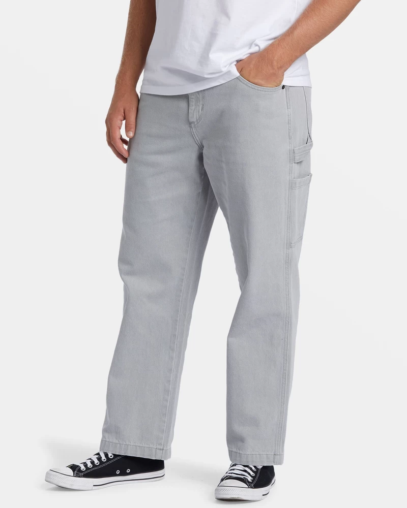Billabong Bad Dog Workwear Denim Pants - Grey