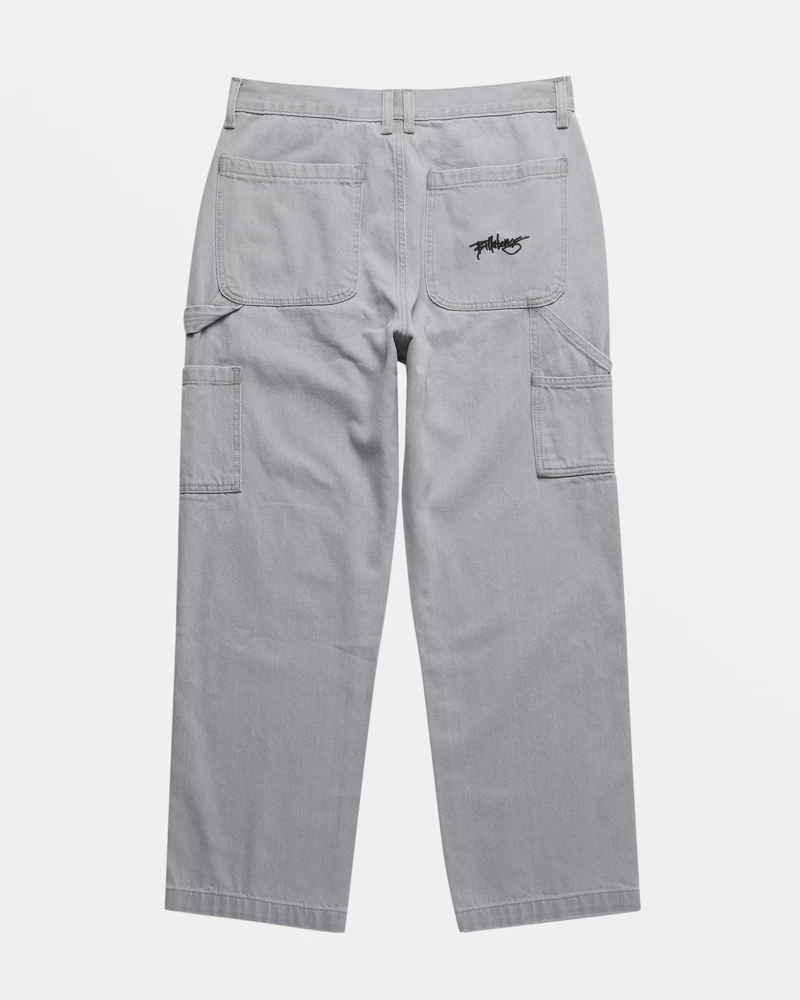 Billabong Bad Dog Workwear Denim Pants - Grey