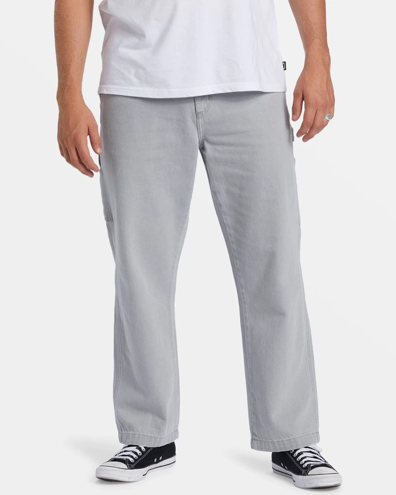 Billabong Bad Dog Workwear Denim Pants - Grey