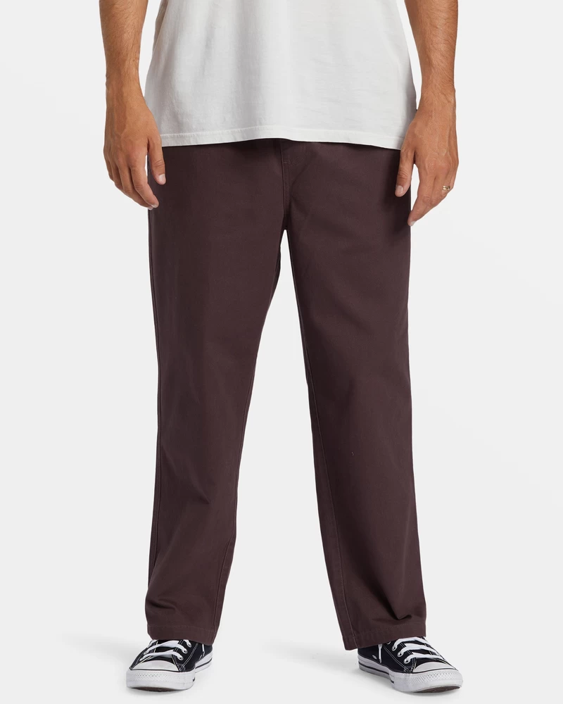 Billabong Larry Elastic Waist Pants - Plum