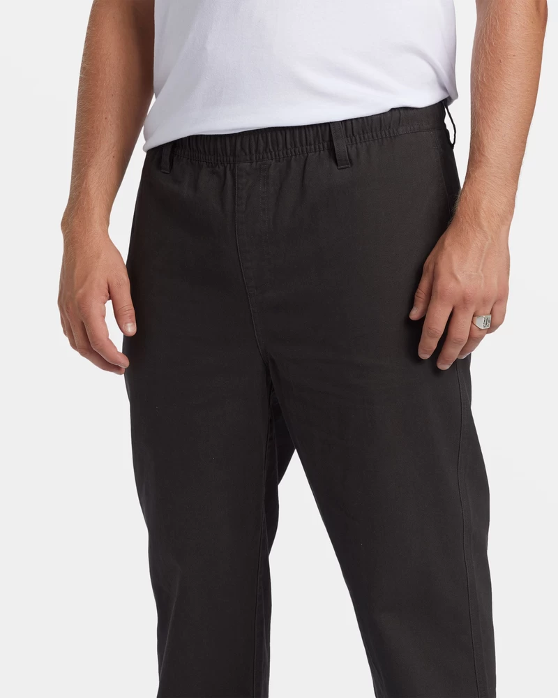 Billabong Larry Elastic Waist Pants - Raven