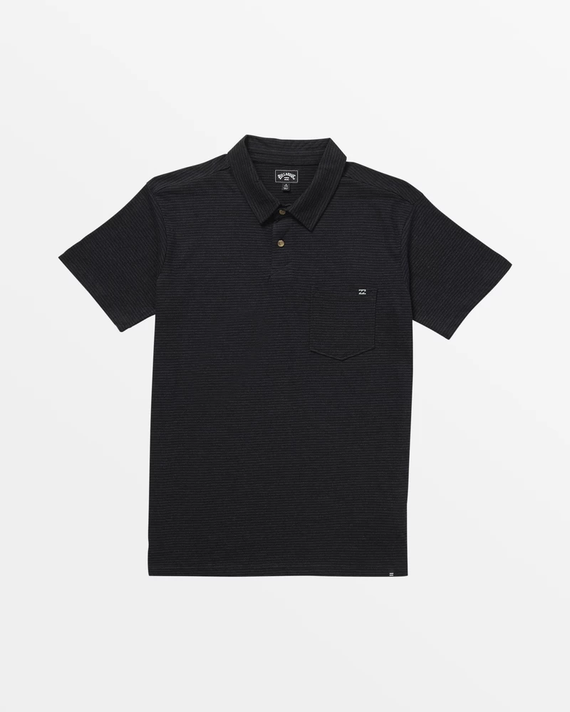 Billabong Short Sleeve Polo Shirt - Black Heather