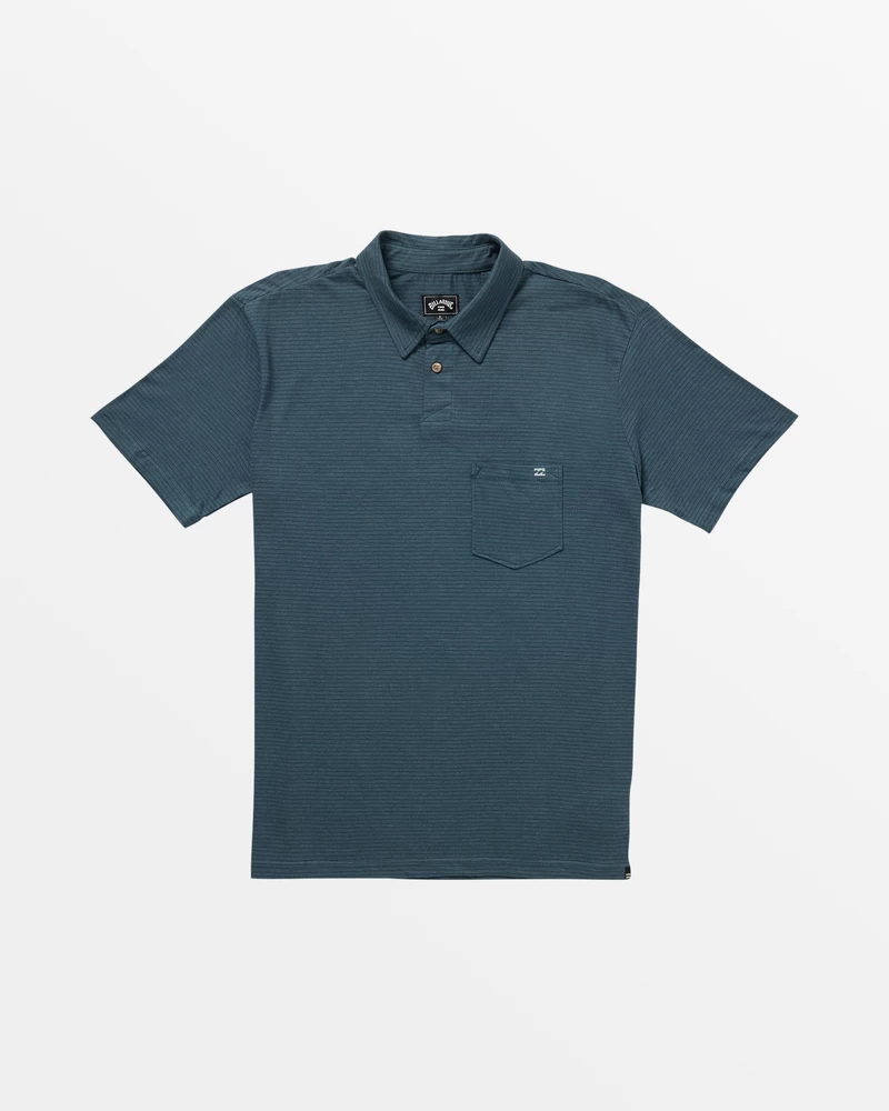 Billabong Short Sleeve Polo Shirt - Dark Slate Heather