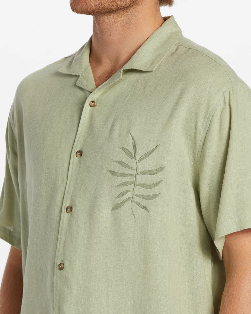 Billabong Sundays Vacay Short Sleeve Shirt - Light Sage