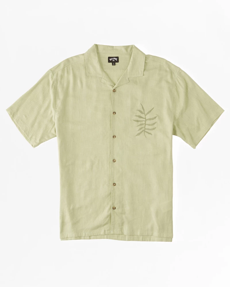 Billabong Sundays Vacay Short Sleeve Shirt - Light Sage
