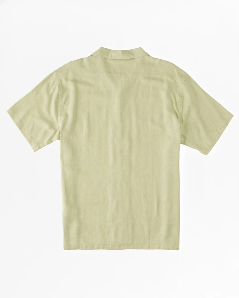 Billabong Sundays Vacay Short Sleeve Shirt - Light Sage