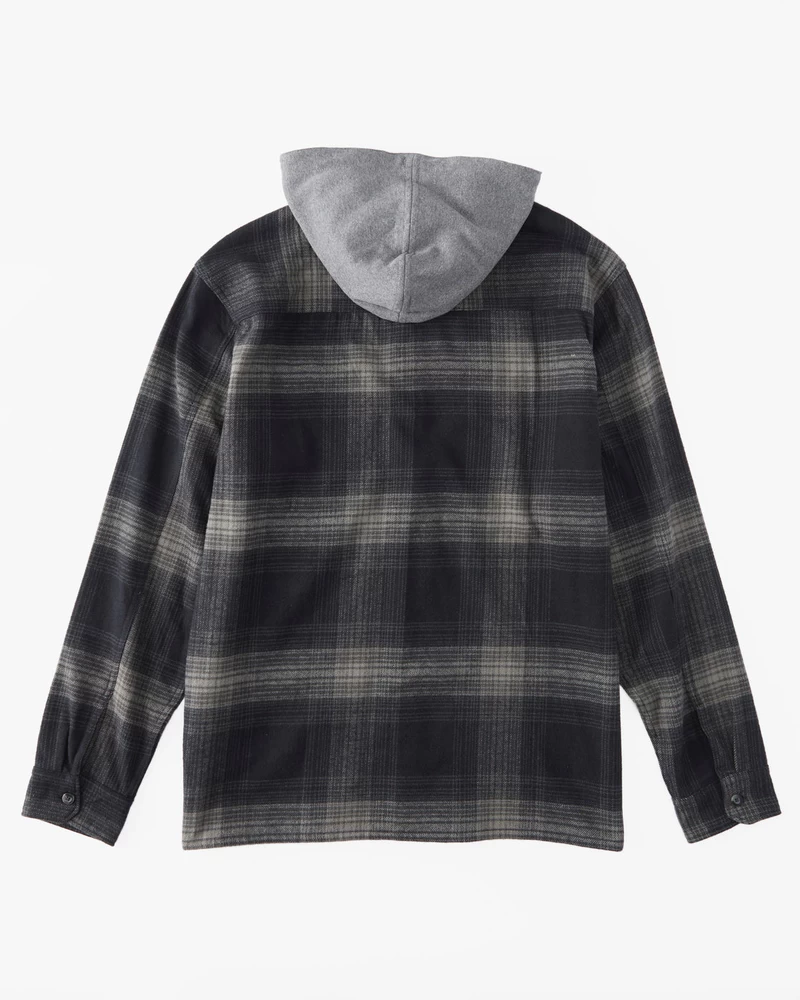 Billabong Baja Hooded Flannel Shirt - Black