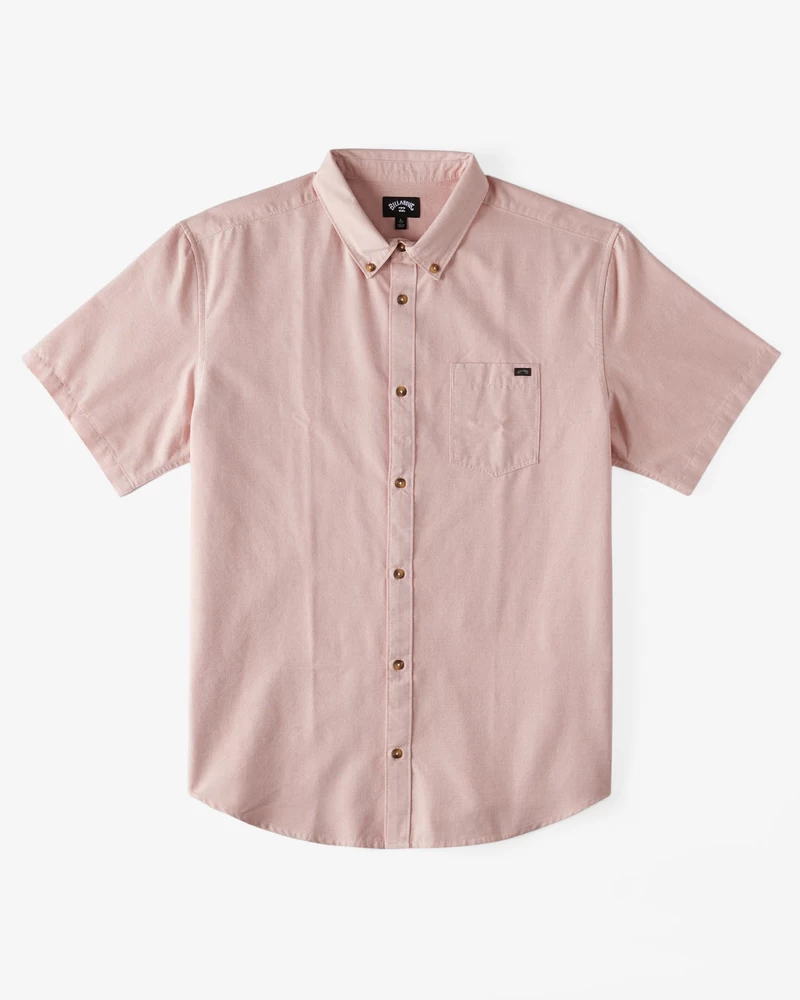 Billabong All Day Short Sleeve Shirt - Dusty Pink