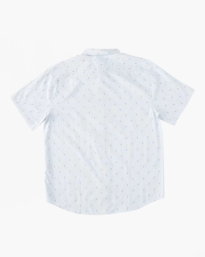 Billabong All Day Jacquard Short Sleeve Shirt - Blue Haze