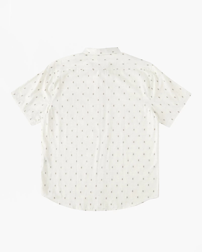 Billabong All Day Jacquard Short Sleeve Shirt - Cream