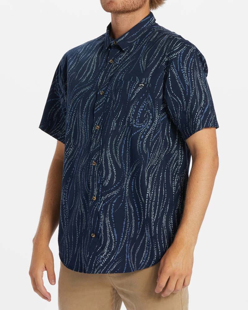 Billabong Sundays Mini Short Sleeve Shirt - Dark Blue