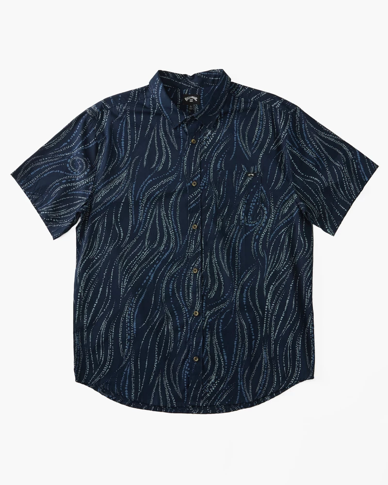 Billabong Sundays Mini Short Sleeve Shirt - Dark Blue