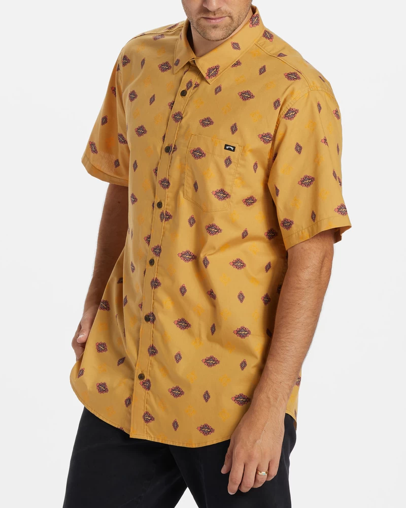 Billabong Sundays Mini Short Sleeve Shirt - Gold