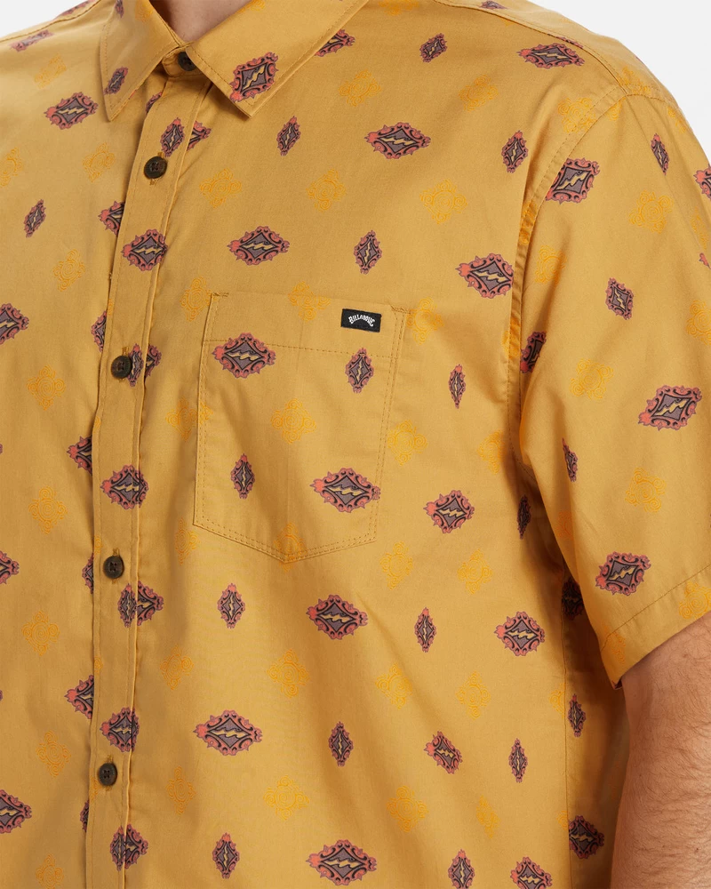 Billabong Sundays Mini Short Sleeve Shirt - Gold