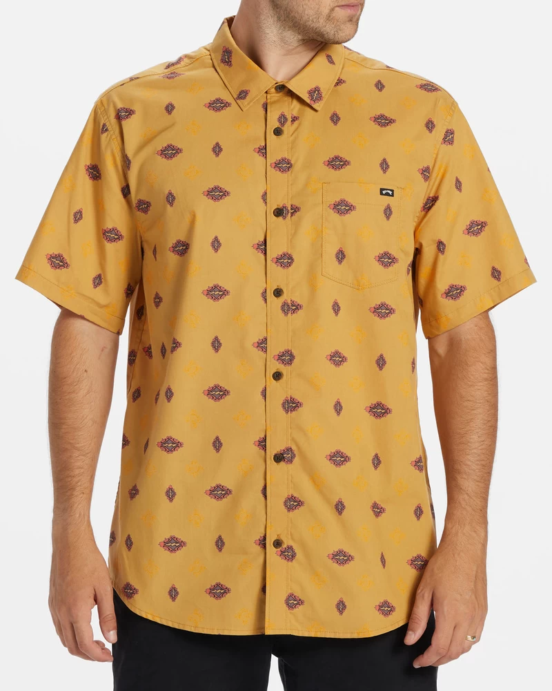 Billabong Sundays Mini Short Sleeve Shirt - Gold