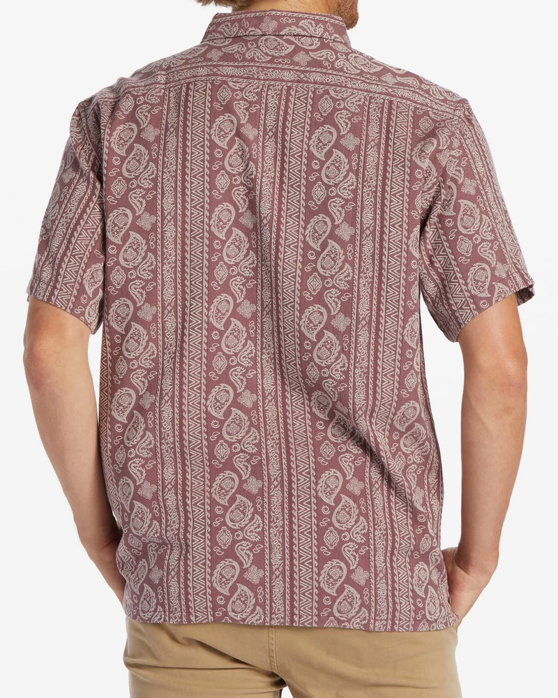 Billabong Sundays Jacquard Short Sleeve Shirt - Fig