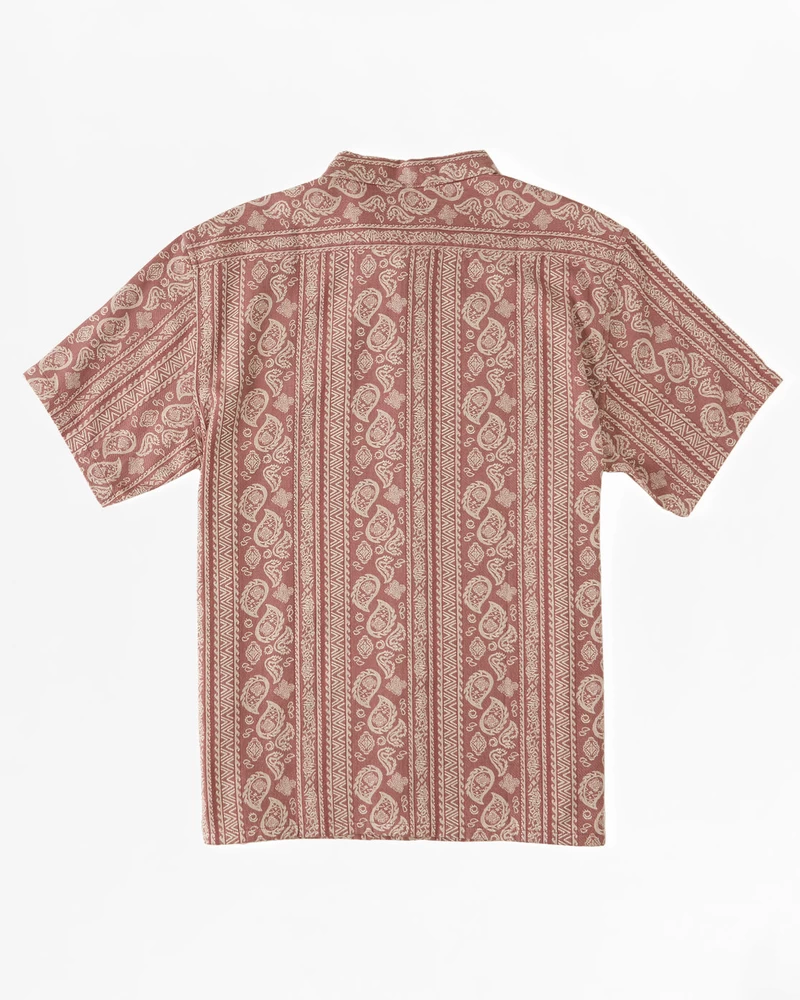 Billabong Sundays Jacquard Short Sleeve Shirt - Fig