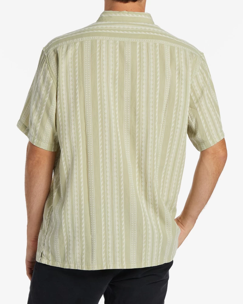 Billabong Sundays Jacquard Short Sleeve Shirt - Sage